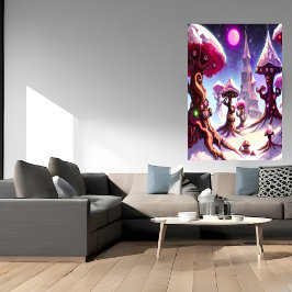 Vinter i svampskogen | AI Art Poster
