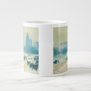 Vinter i Union Square av Frederick Childe Hassam Jumbo Mugg