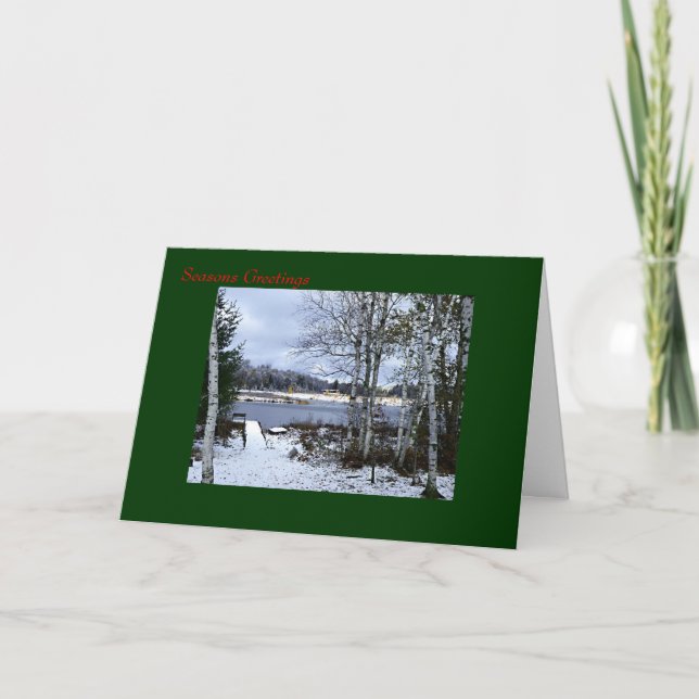 Vinter i Wisconsin Helgkort (Framsida)