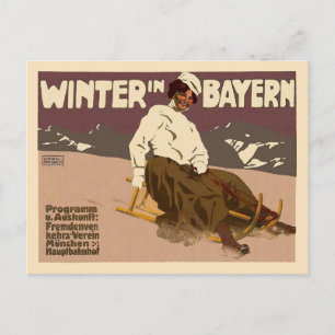 Vinter in Bayern Vykort