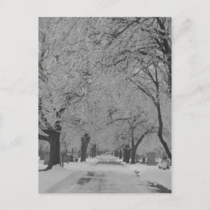 Vinter in Nebraska vycard Vykort