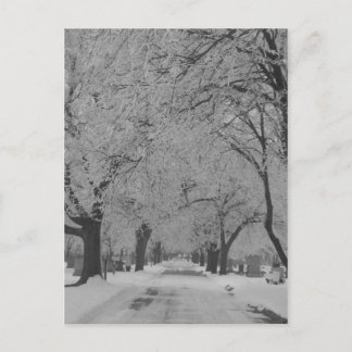 Vinter in Nebraska vycard Vykort