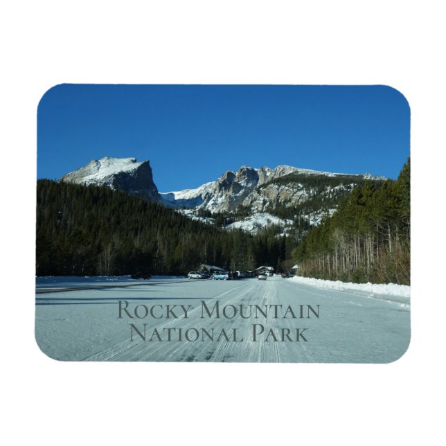 Vinter in Rocky Mountain National Park Magnet (Horisontell)