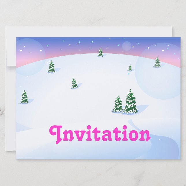 Vinter Inbjudningar (Framsida)