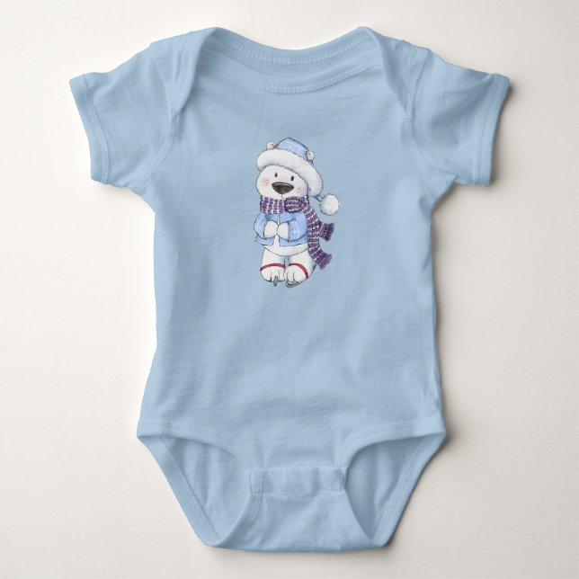 Vinter Isdans med Isbjörn T Shirt (Framsida)
