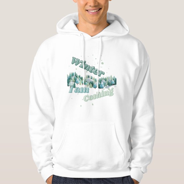 Vinter, jag kommer hoodie (Framsida)