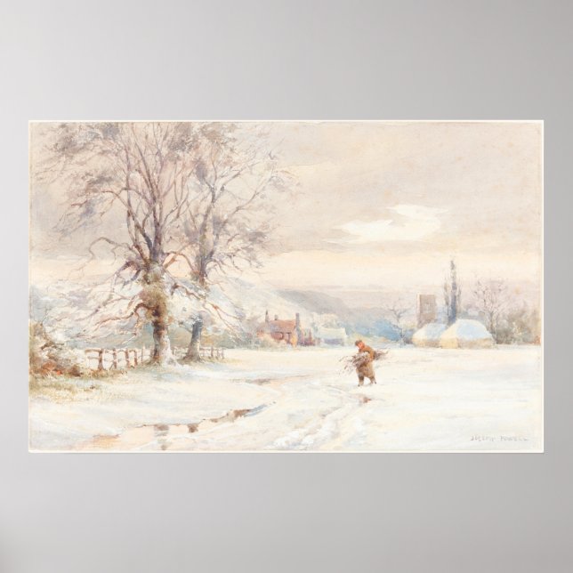 Vinter - Joseph Rubens Powell Fine Art Poster (Framsidan)