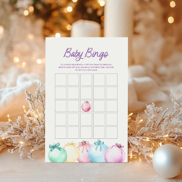 Vinter jul Bebis Bingo Spelkort