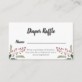 Vinter jul blöja lotteri tilläggskort