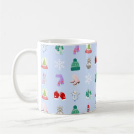 Vinter/jul-mönstrad kaffekopp (3,3 dl)