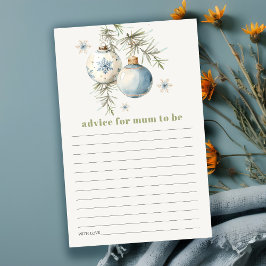 Vinter Jul Pojke Råd Till Mamma Baby Shower