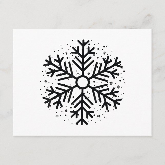 Vinter jul snöflinga matchande grupp högtid  tilläggskort (Framsida)