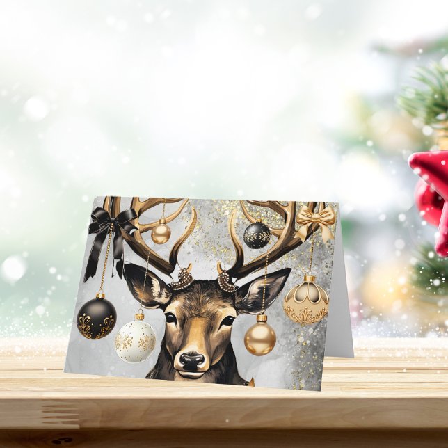 Vinter Jul Vildsvin – Anpassningsbar Julkort Kort (Put a smile on a loved one's or a friends face by sending this awesome customizable Card Christmas C)