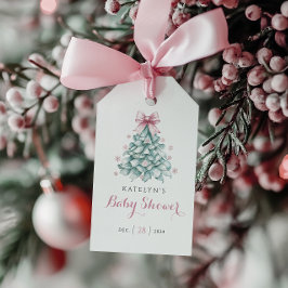 Vinter-julflicka, babyskor presentetikett