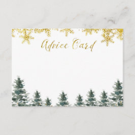 Vinter Julgran Baby Shower Adapter Tilläggskort