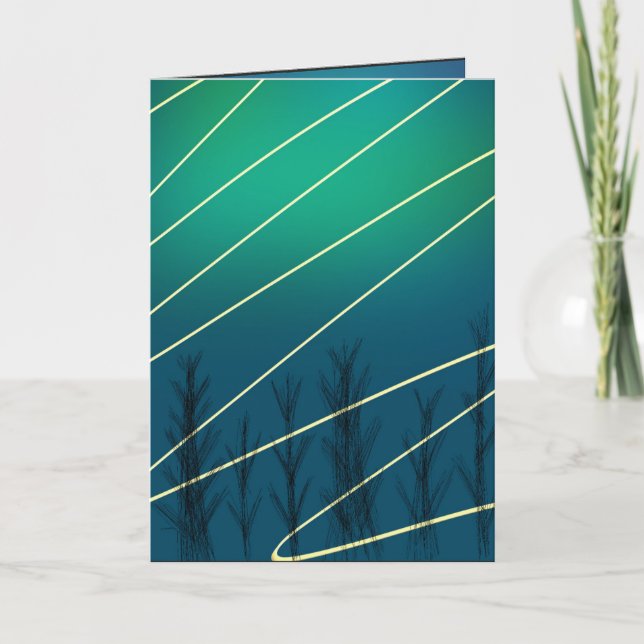 Vinter julhälsningskort kort (Framsida)