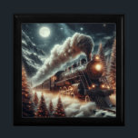 Vinter/julnatt tåg minnesask<br><div class="desc">.</div>