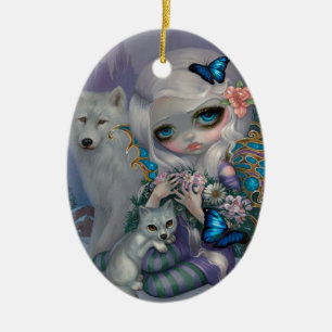 Vinter Keramisk Ornament