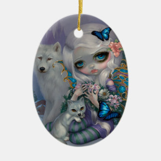 Vinter Keramisk Ornament