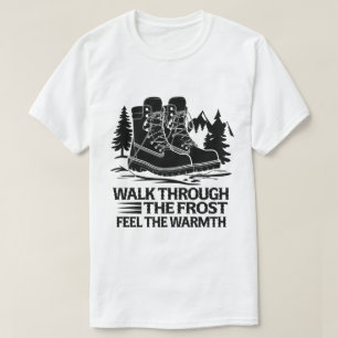 Vinter-kök Boots Frosty Mountain Äventyr T Shirt
