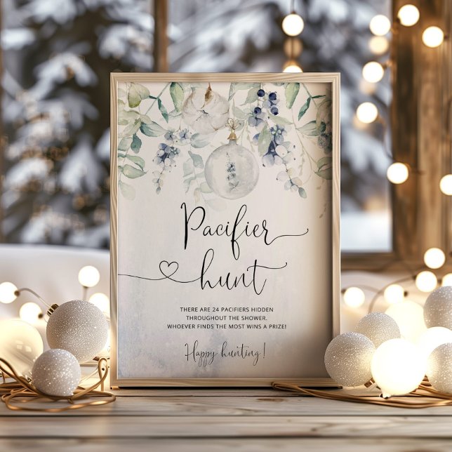 Vinter könsneutralt jaktvilt i mysiga Nappar Poster (Skapare uppladdad)