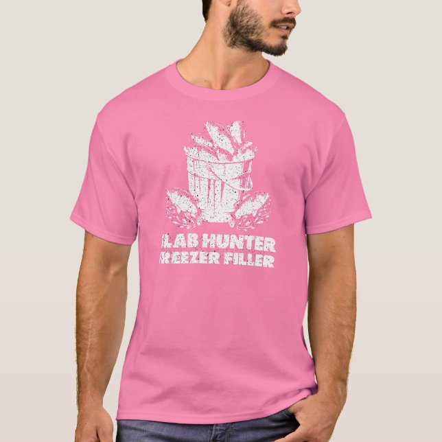 Vinter Kräppfiske Slab Hunter T Shirt (Framsida)