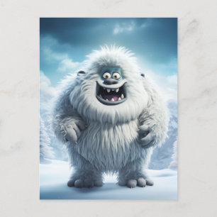 Vinter kul Yeti Vykort
