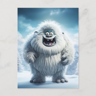 Vinter kul Yeti Vykort