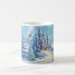 Vinter Kungarike för älvor | Jul tema Kaffemugg