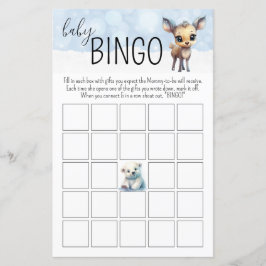 Vinter Kylan Utanför Baby Bingo Baby Shower Lek