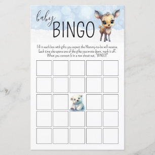 Vinter Kylan Utanför Baby Bingo Baby Shower Lek