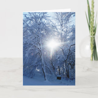 Vinter kyss helgkort