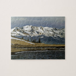 Vinter Leadville Colorado Bergslandskap Pussel