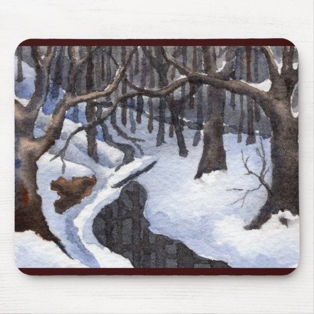 Vinter liggande Mousepad Musmatta (Framsidan)