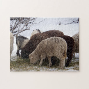 Vinter Lunch for Sheep Pussel