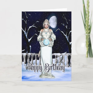 Vinter Magic Birthday Card Kort