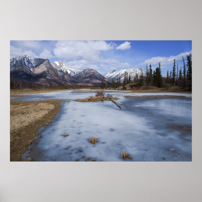 Vinter Magic on Athabasca River Poster (Framsidan)
