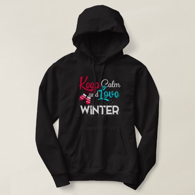Vinter Magic Retro-juldesign Hoodie (Design framsida)