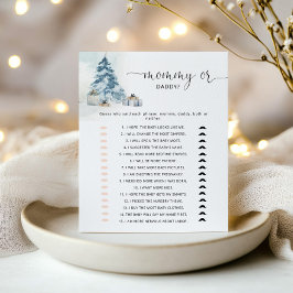 Vinter-mamma eller babyduschspel