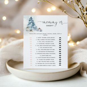 Vinter-mamma eller babyduschspel