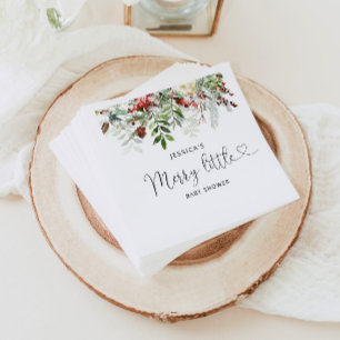 Vinter Merry Little Baby duschnapkins Pappersservett