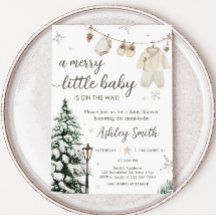 Vinter Merry Little Barnkläders Baby Shower
