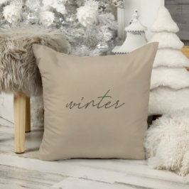 Vinter ・ Minimalistisk jultomte för Elegant Kudde