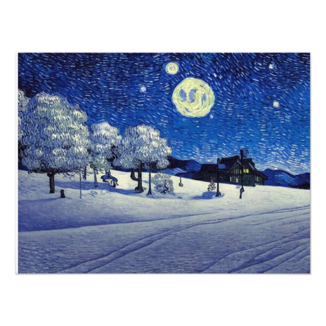 Vinter Natt Fototryck (Framsidan)