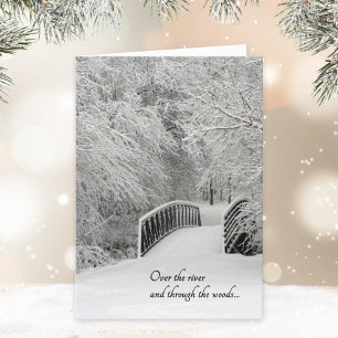 Vinter Nature Photography over the RIVER Jul Helgkort