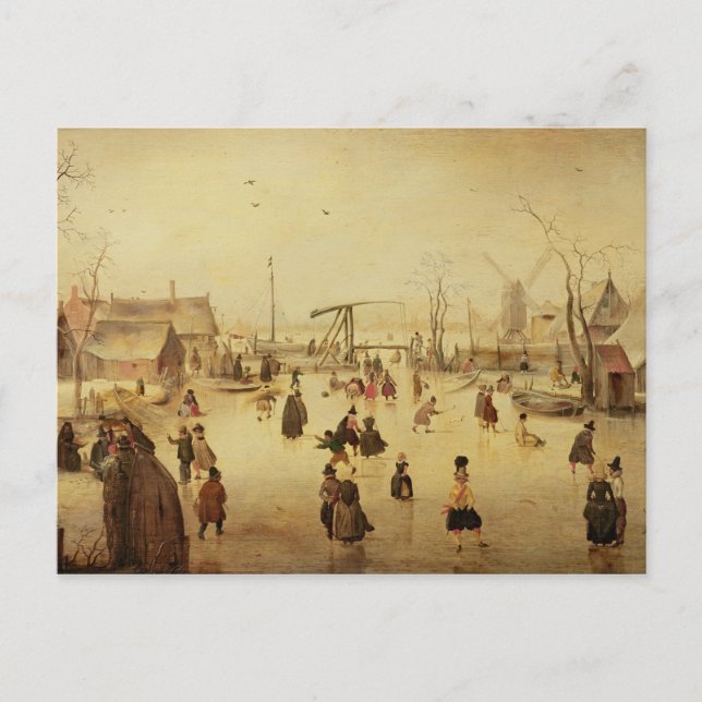 Vinter-nöjet Vykort (Framsida)