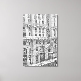 Vinter NYC Upper West Side Fotografi på duk Canvastryck
