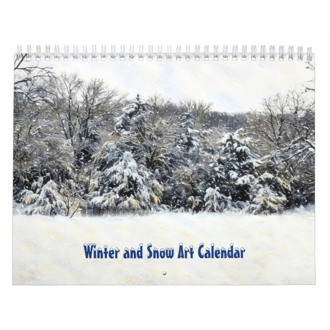 Vinter- och snökonstkalender kalender (Omslag)