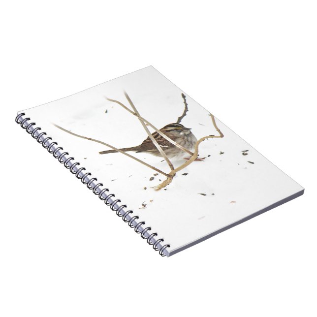 Vinter och Sparrow Anteckningsbok Med Spiral (Högra Sidan)