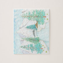 Vinter och Ständigt Gröna Blank Poster